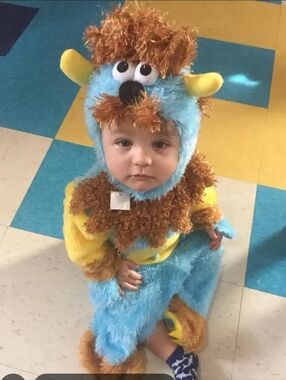 Rubie's Furry Blue and Yellow Monster Costume - New 6-12 Months